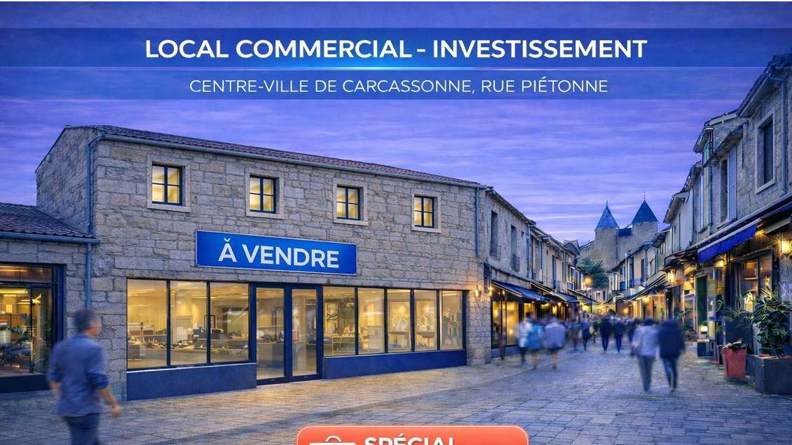 Vente murs commerciaux de 176m² à Carcassonne