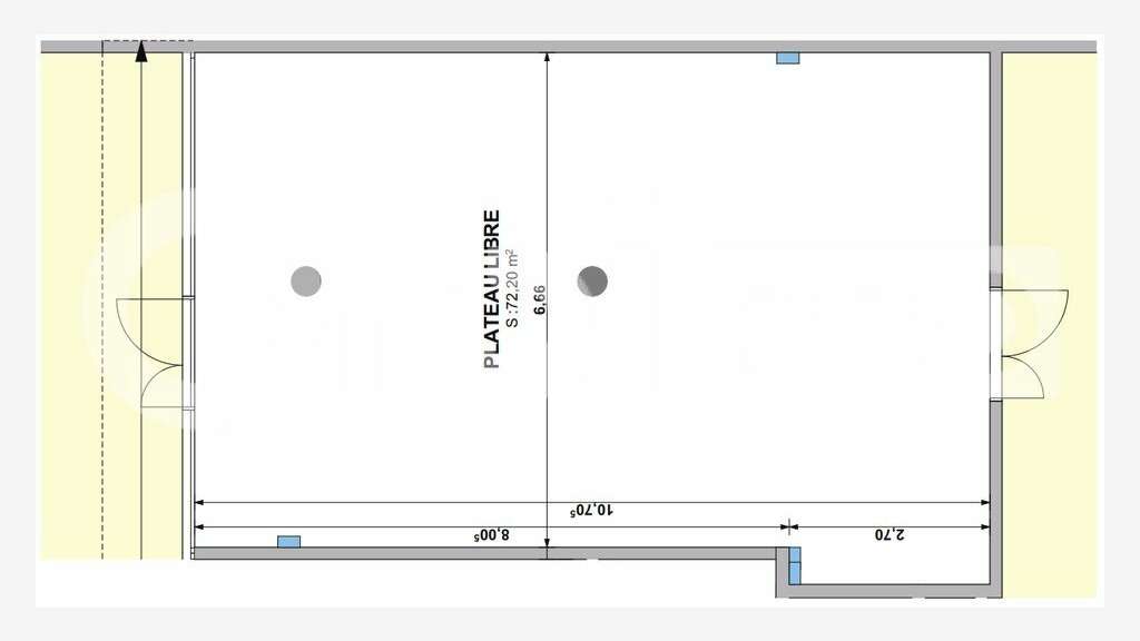 Local commercial 100m² en front de mer sur Cayenne