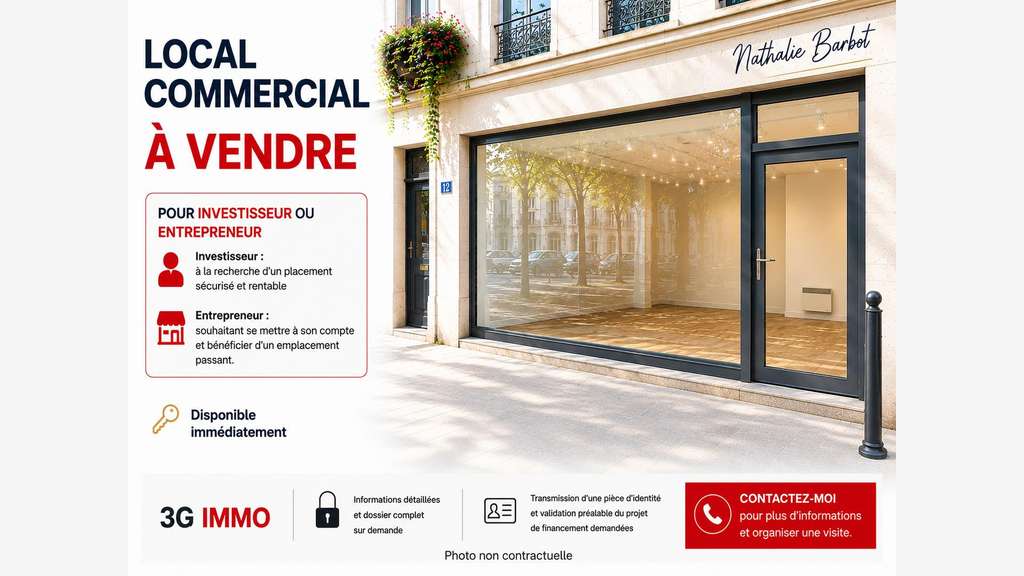 Vente local commercial 88m² à Châlons-en-Champagne