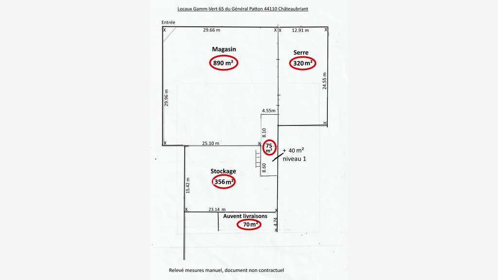 Locaux commerciaux 1750m² à vendre à Chateaubriant