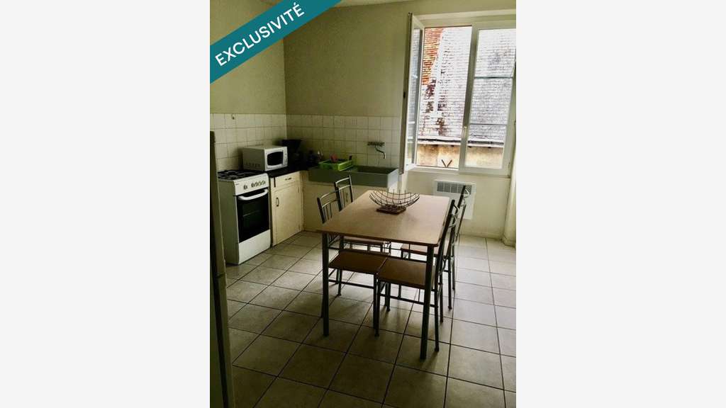 Vente local 35m² et appart à Châtillon-sur-Indre