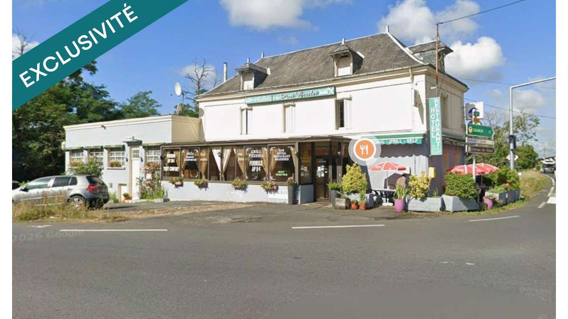 Bâtiment restaurant gîte très bien situé Chouzé