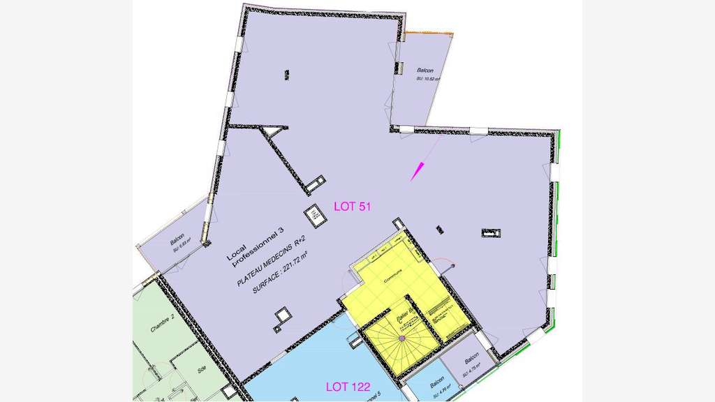 Vente bureaux neufs de 222m² à Clermont-Ferrand