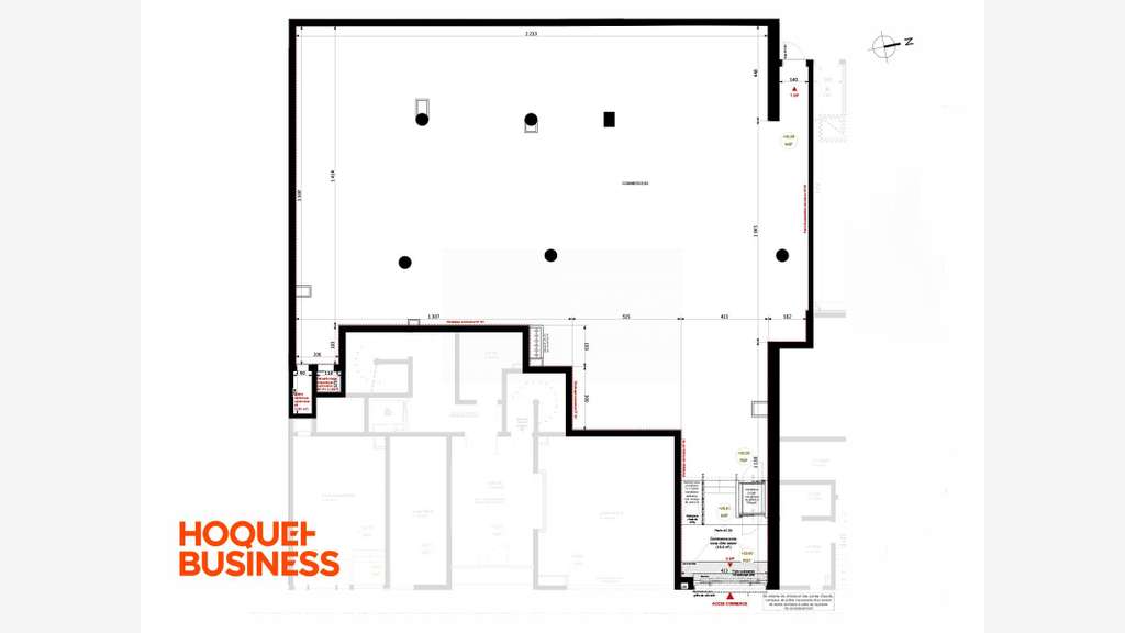 A vendre murs libres 411m² à Clichy la Garenne