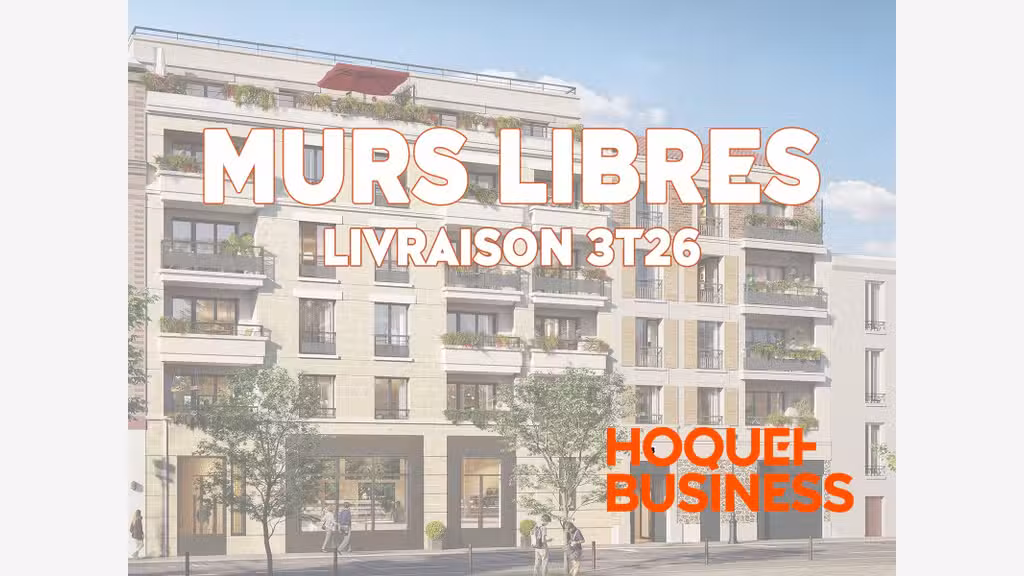 A vendre murs libres 411m² à Clichy la Garenne