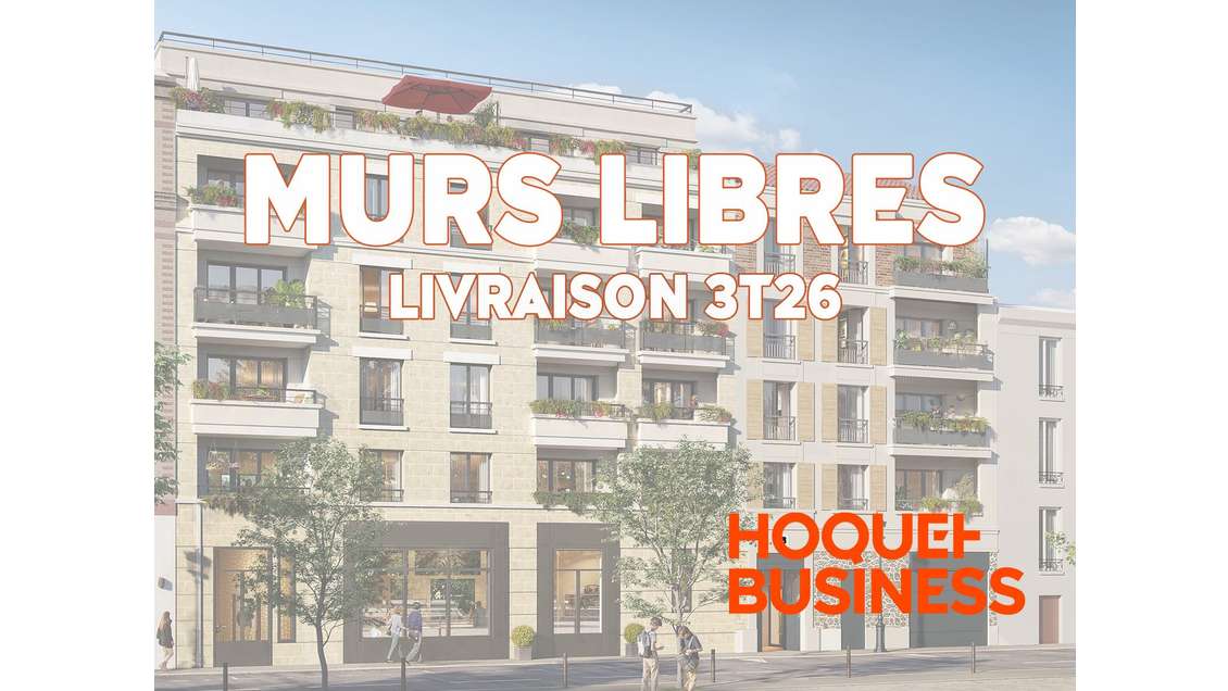 A vendre murs libres 411m² à Clichy la Garenne