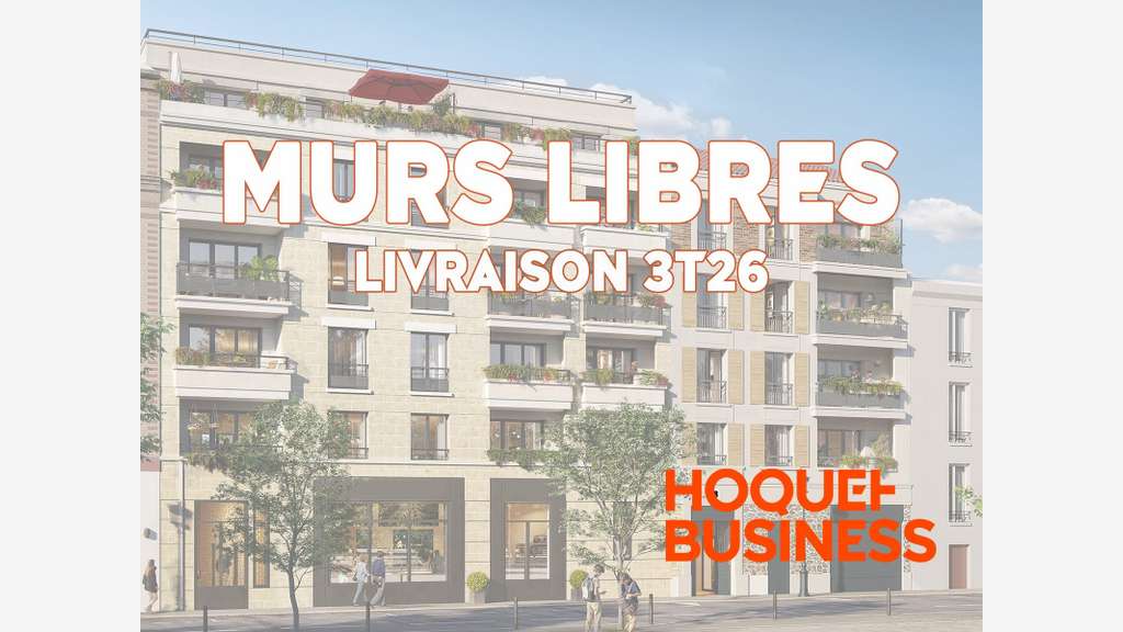 A vendre murs libres 411m² à Clichy la Garenne