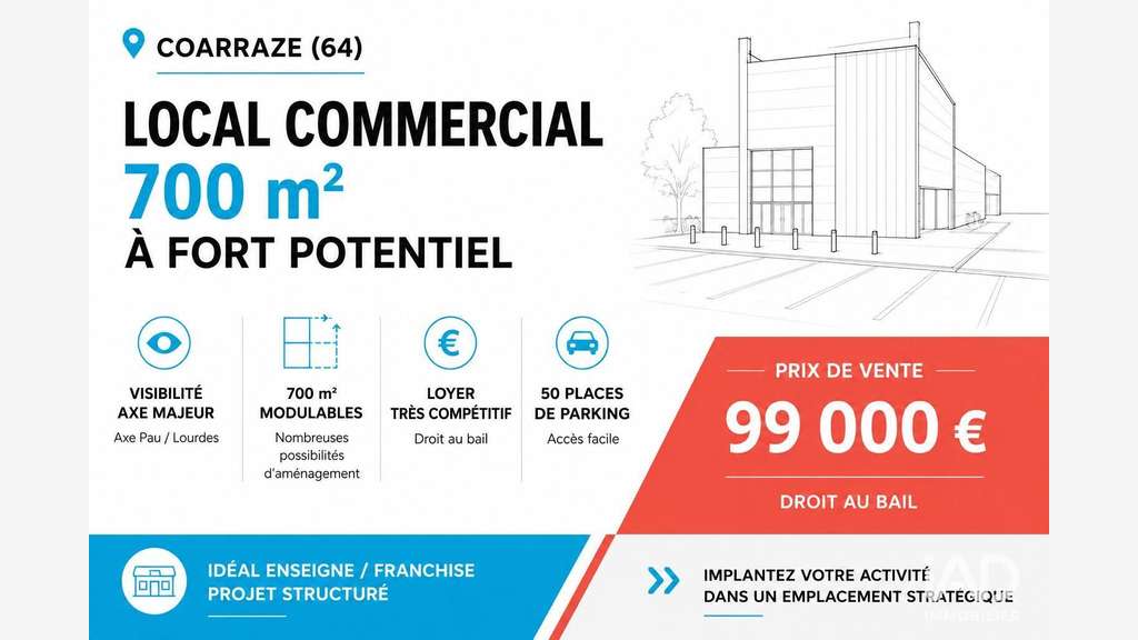 Local commercial à Coarraze