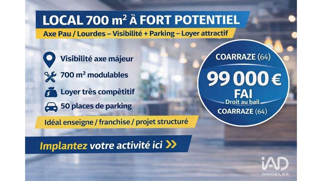 Local commercial à Coarraze