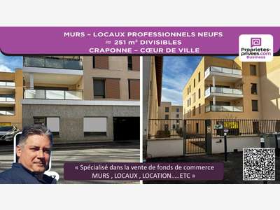 A vendre locaux professionnels 251m² à Craponne