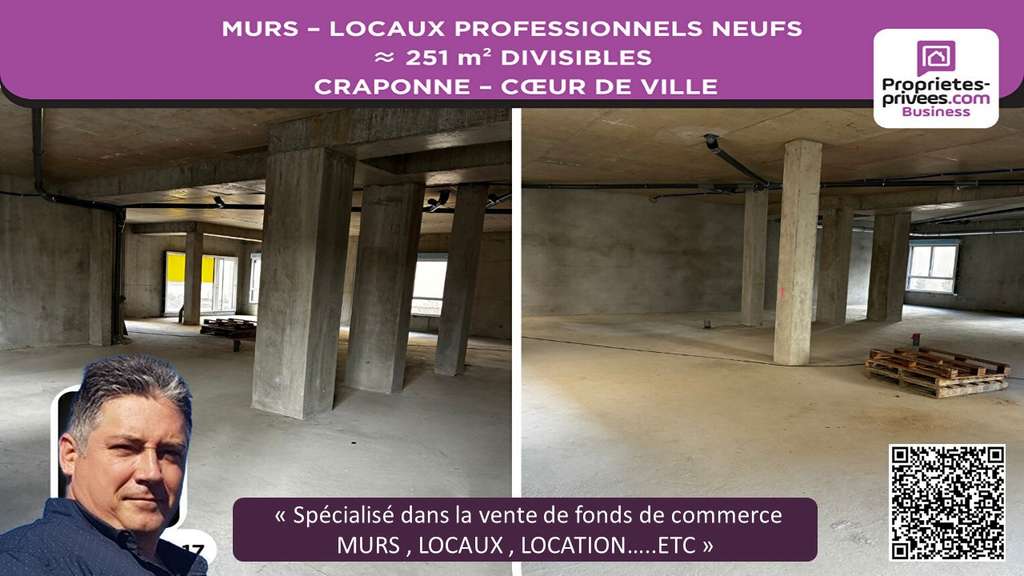 A vendre locaux professionnels 251m² à Craponne
