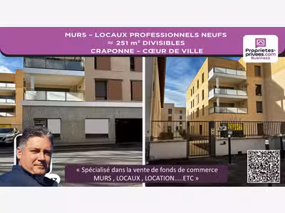 A vendre locaux professionnels 251m² à Craponne