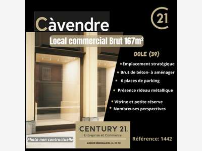 Vente local commercial de 167m² à Dole (39)