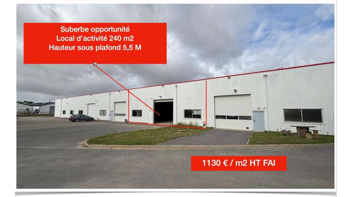 Locaux d'activité 239m² à Douvres la Délivrande