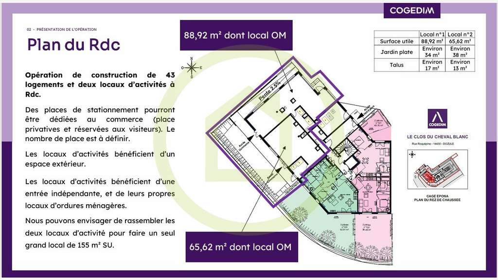 Projet de construction de 43 logements et de deux