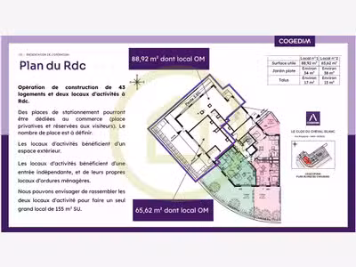 Projet de construction de 43 logements et de deux