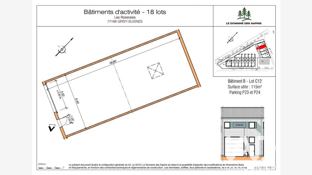 Vente local d'activité de 116m² à Grisy-Suisnes