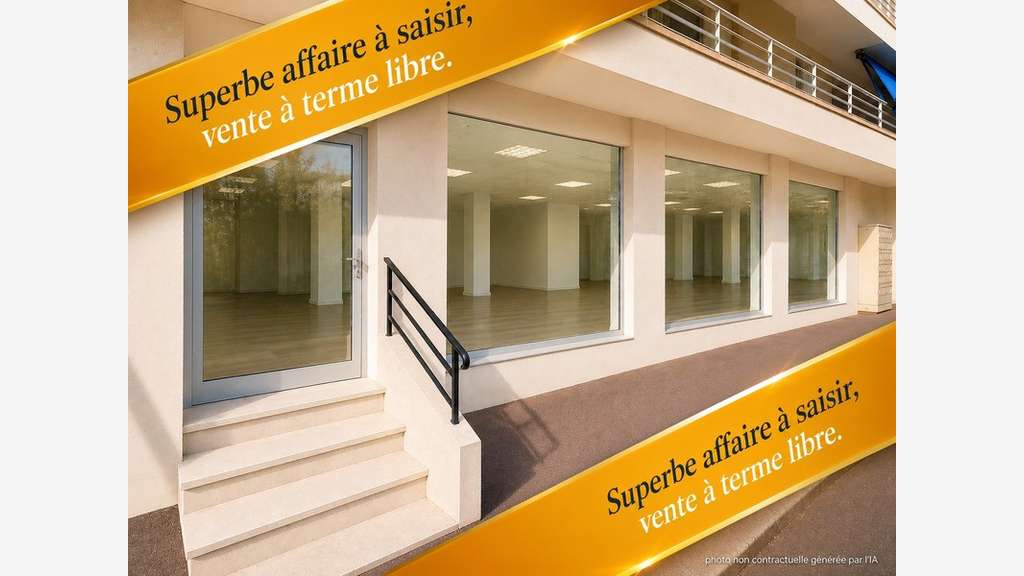 Vente à terme beau local 62m² Juan-les-pins Wilson