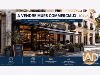 Vente local commercial 104m² à La Grande-Motte