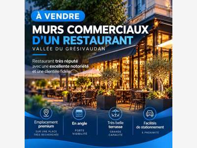 Murs commerciaux 160 m² - Vallée du Grésivaudan