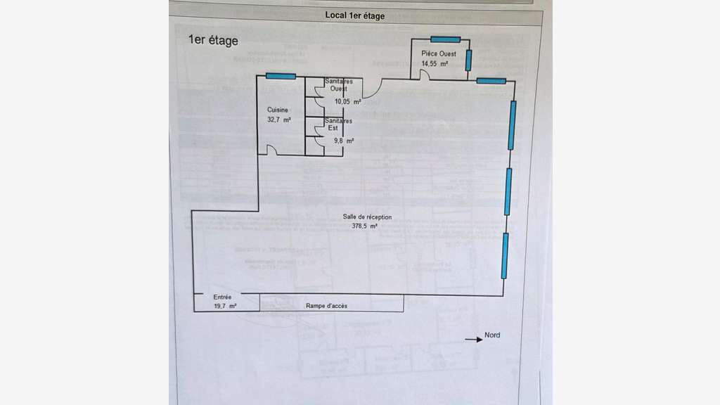 Murs libres avec rampe véhicules 750m² La Valette