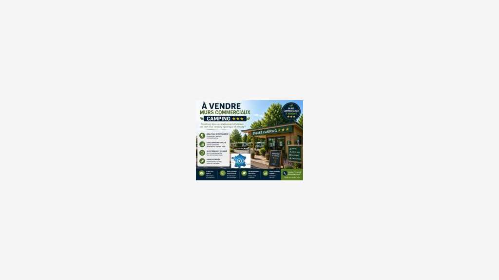 Vente murs commerciaux camping en Ardèche
