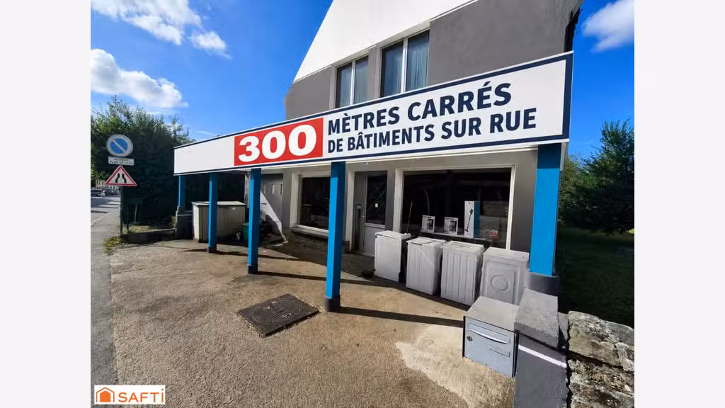 Vente local hangar stockage de 300m² à Lanmeur