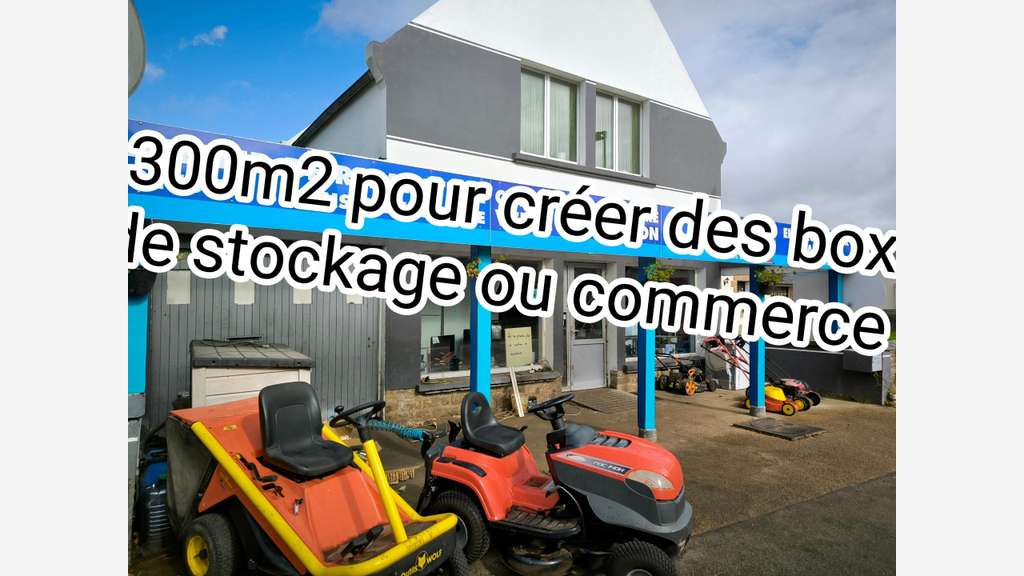 Vente local hangar stockage de 300m² à Lanmeur