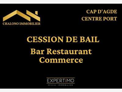 Cède bail local commercial de 150m² au Cap d'Agde