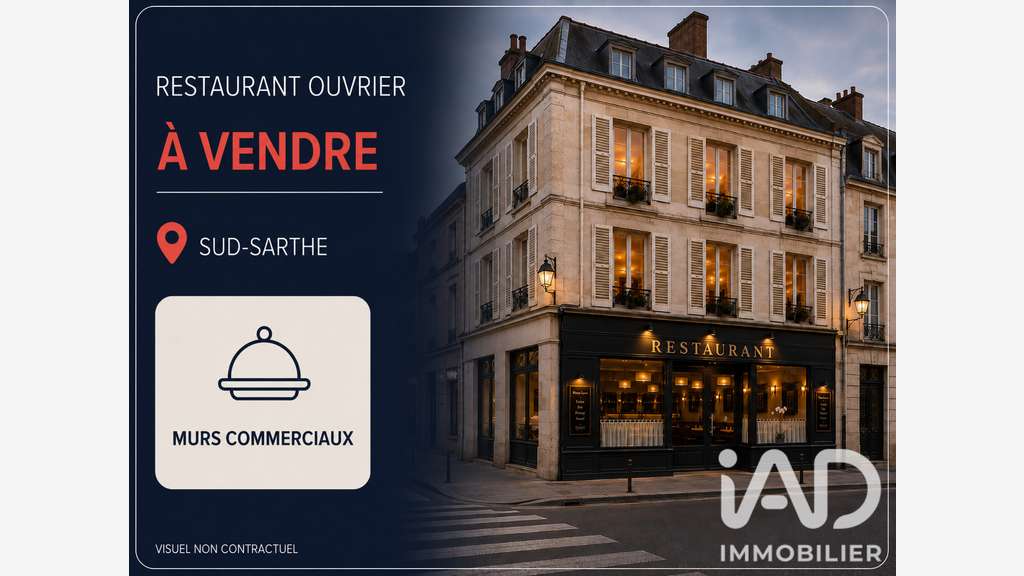 Vente murs restaurant de 220m² à Le Lude