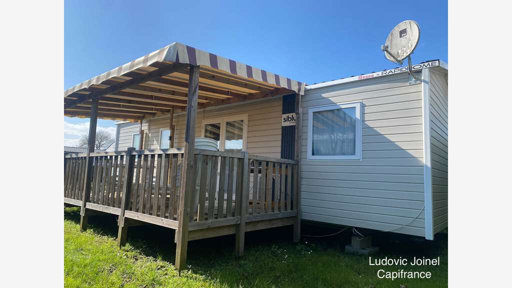 a vendre Mobil-home 40m² 6personnes au bord de