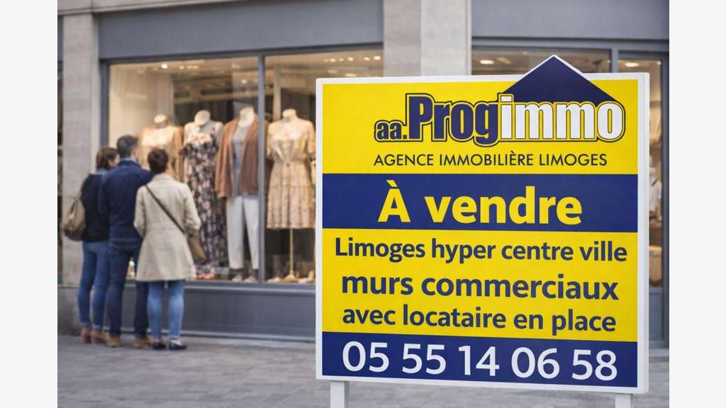 Vente murs en angle 125m² en centre ville Limoges