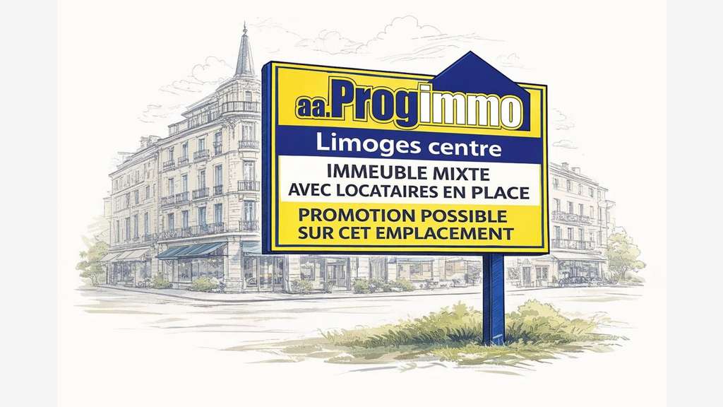 Vente murs vides de 1122m² à Limoges empl n°1
