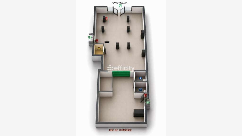Vente murs commerciaux 191m² à Lyon 69001 Tolozan