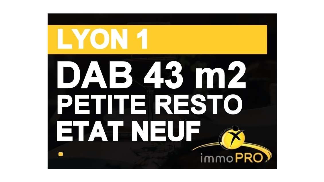 SUPER DAB DE 43 m2 POUR ACTIVITES DE RESTAURATION