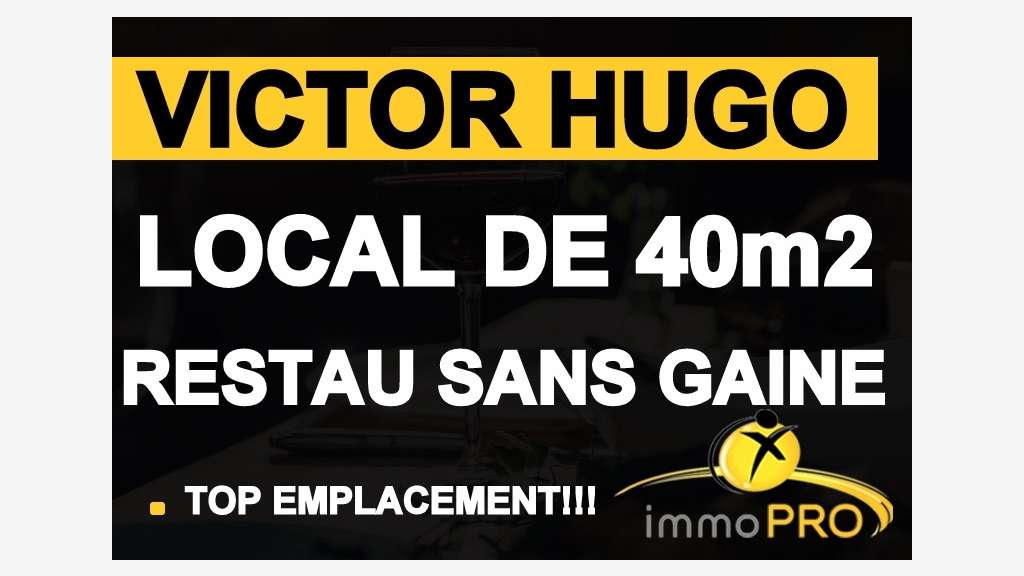 Vente local commercial 40m² emplacement N° 1 Lyon
