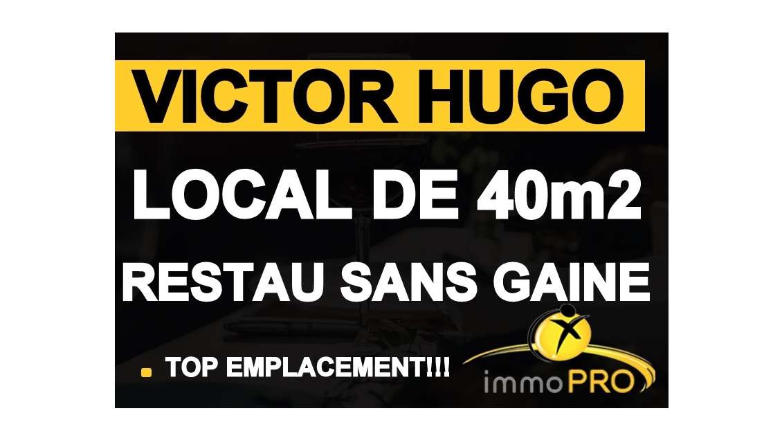 Vente local commercial 40m² emplacement N° 1 Lyon