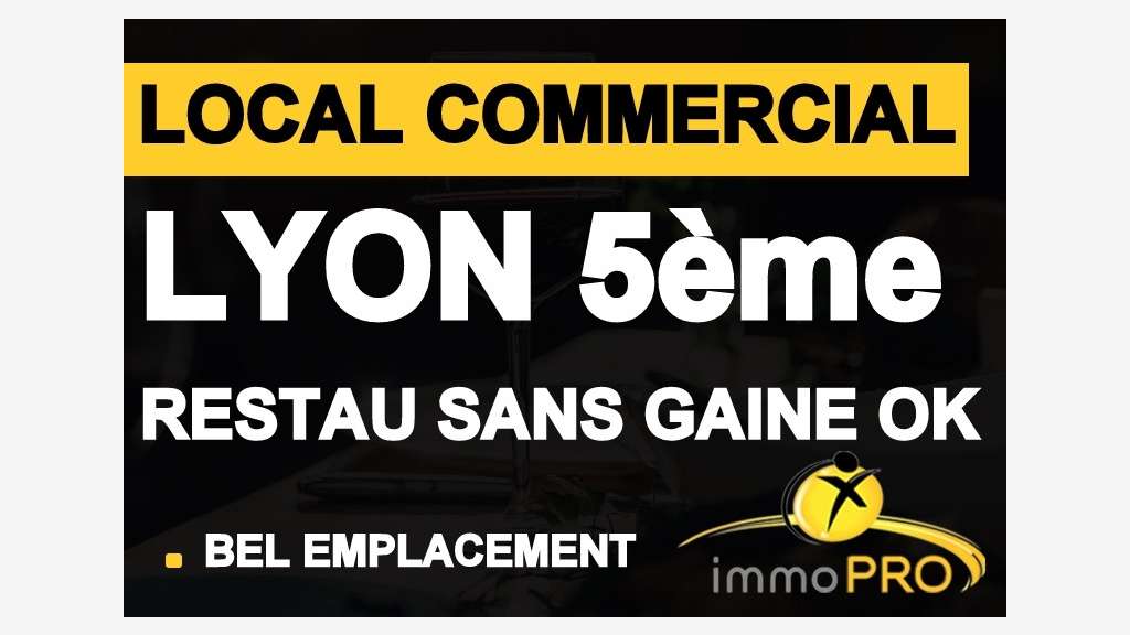 Local commercial à louer à Lyon 5 Emplacement r