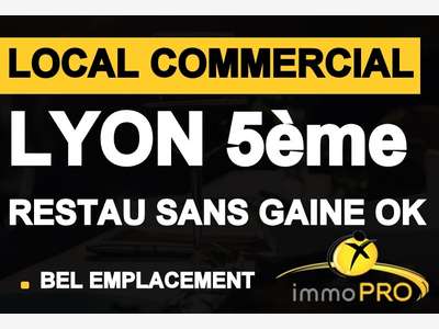 Local commercial à louer à Lyon 5 Emplacement r