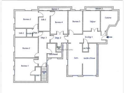 Vente bureaux 265m² à Mantes-la-Jolie centre