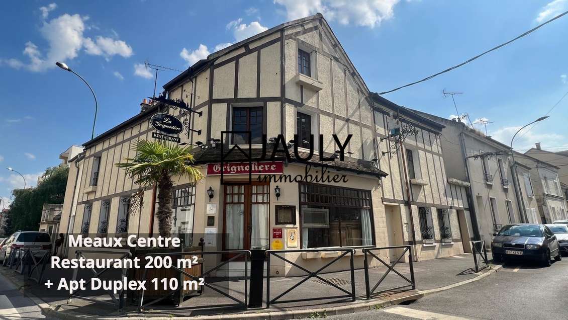 AV immeuble 310m² restaurant + appartement à Meaux