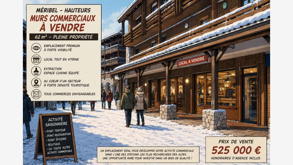 Local/bureau à vendre MERIBEL LES ALLUES (73)