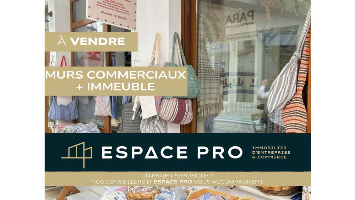Vente immeuble 340m² centre Merville Franceville