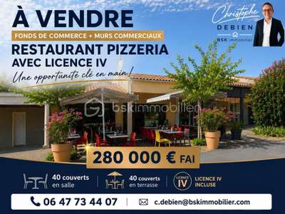 FONDS DE COMMERCE + MURS COMMERCIAUX - RESTAURANT
