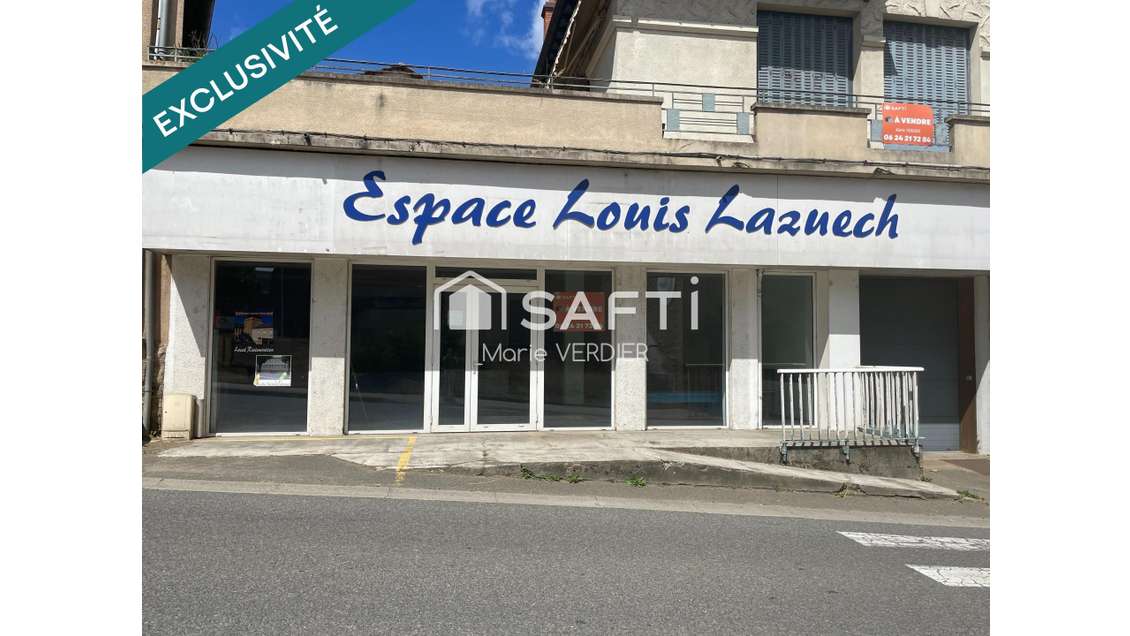 Vente local commercial 250m² au cœur de Montbazens