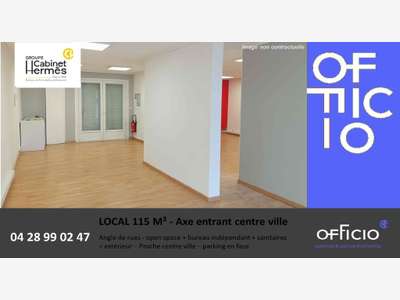 Vente locaux 115m² axe pénétrant centre Montélimar