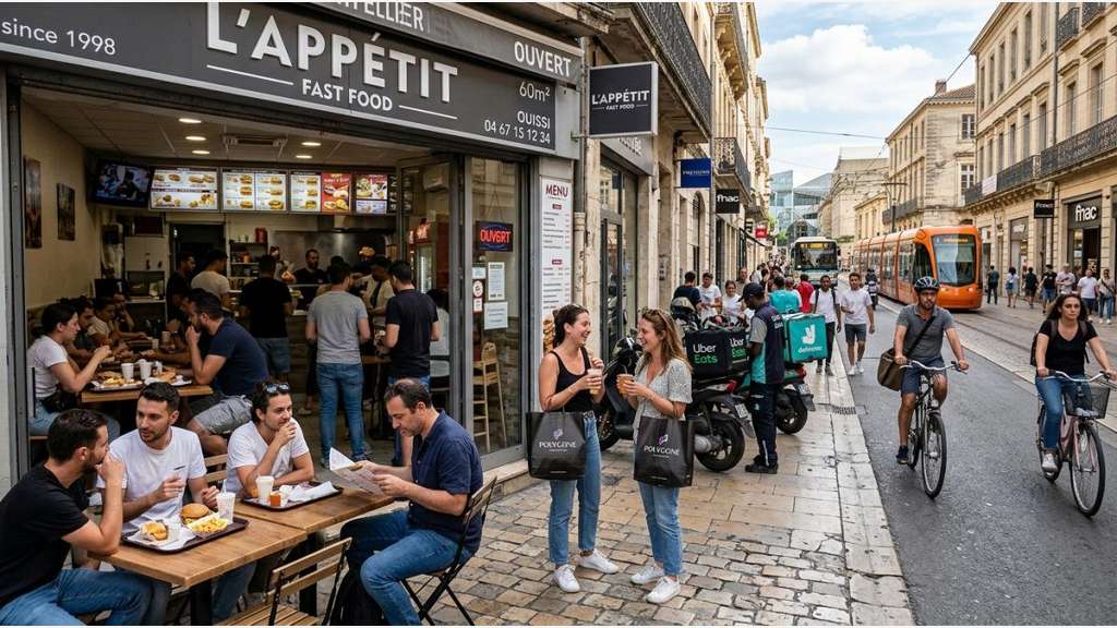 Vente murs loués restauration rapide à Montpellier