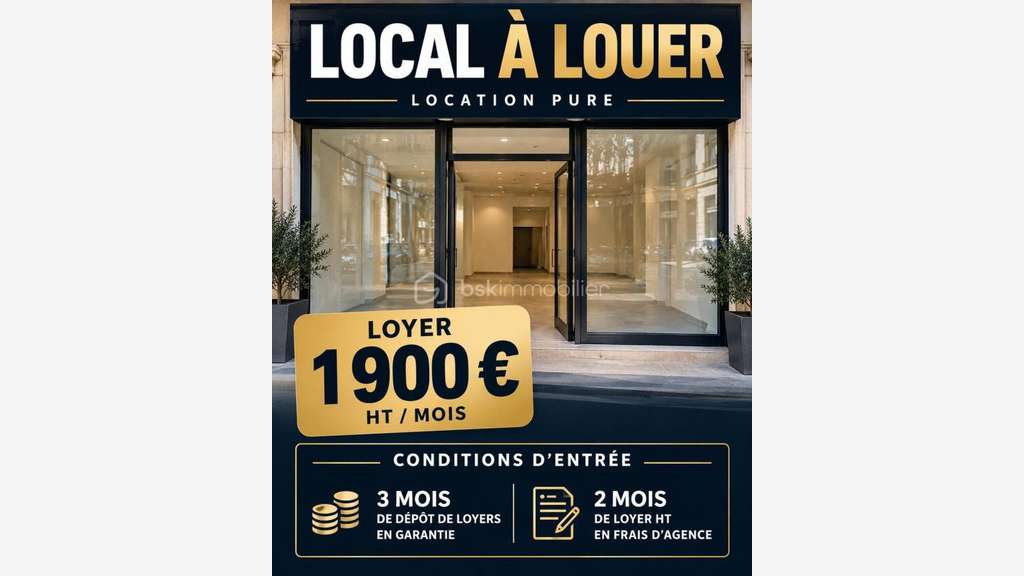 Vente droit au bail local 70m² à Mougins Tournamy