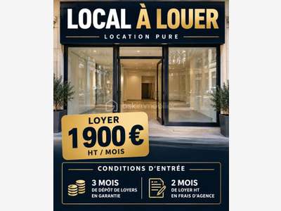 Vente droit au bail local 70m² à Mougins Tournamy