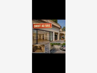 Vente droit au bail local 70m² à Mougins Tournamy